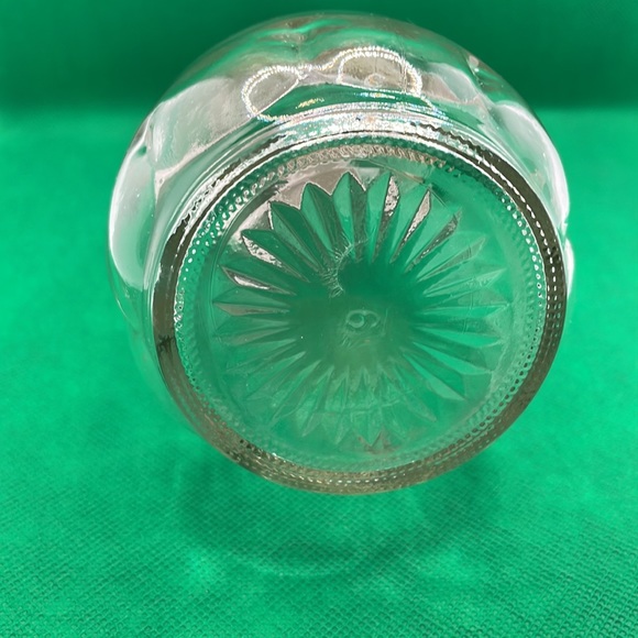 Vintage Glass Log Cabin syrup pitcher 9" - Picture 6 of 6